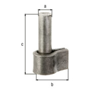 GAH Alberts Kloben 16 mm pour soudage Acier brut-3