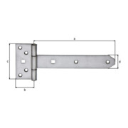 GAH Alberts Kreuzband L191, 5, leicht Edelstahl, matt-3