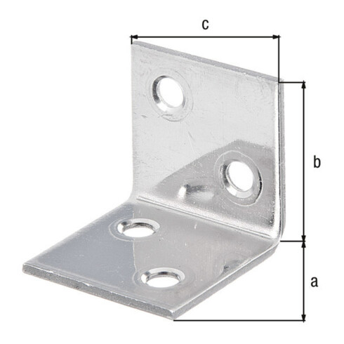 GAH Alberts Largeur d'angle 30x30x30x2mm Acier inoxydable, inoxydable