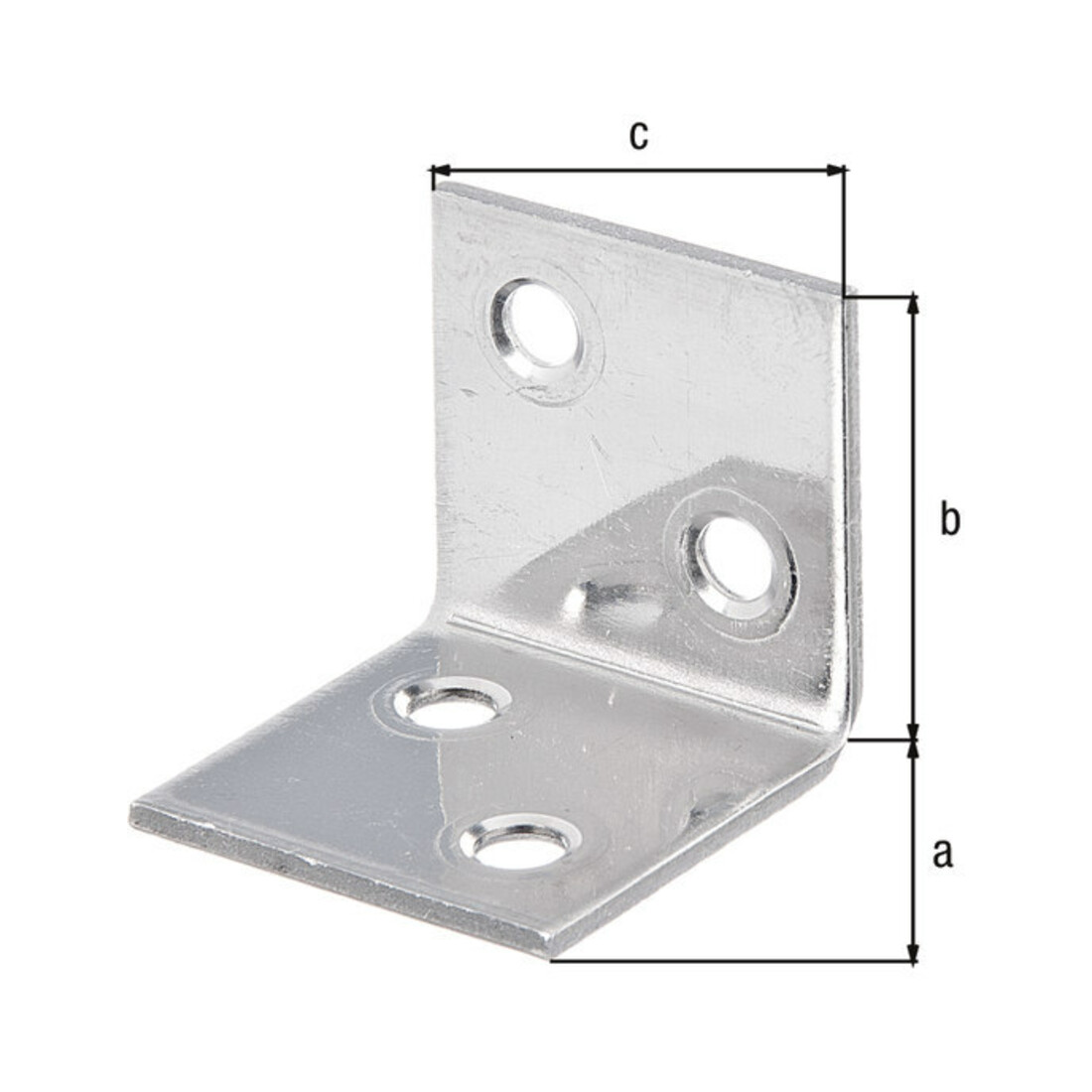 GAH Alberts Largeur d'angle 30x30x30x2mm Acier inoxydable, inoxydable