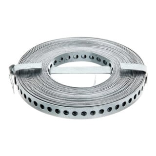 GAH Alberts Lochband 12mmx0, 8mmxRollenl.10 m Stahl sendzimirverzinkt
