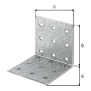 GAH Alberts Lochplattenwinkel ohne Aussteifung 60 x 60 x 60mm mit CE? Ja Stahl sendverz.-3
