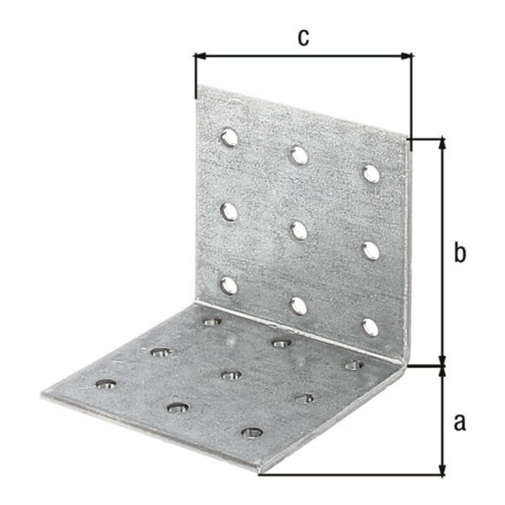 GAH Alberts Lochplattenwinkel ohne Aussteifung 60 x 60 x 60mm mit CE? Ja Stahl sendverz.