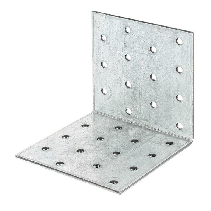 GAH Alberts Lochplattenwinkel ohne Aussteifung 80 x 80 x 80mm mit CE? Ja Stahl sendverz.