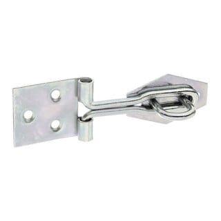 GAH Alberts Loquet à fil pour porte avec œillet sur plaque acier galvanisé