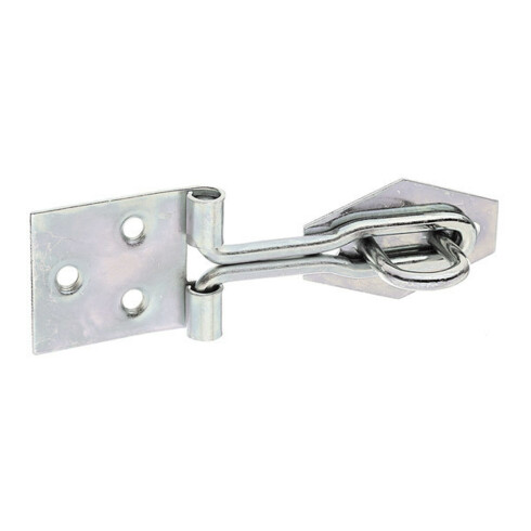 GAH Alberts Loquet à fil pour porte avec œillet sur plaque acier galvanisé