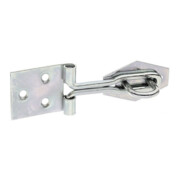 GAH Alberts Loquet à fil pour porte avec œillet sur plaque acier galvanisé