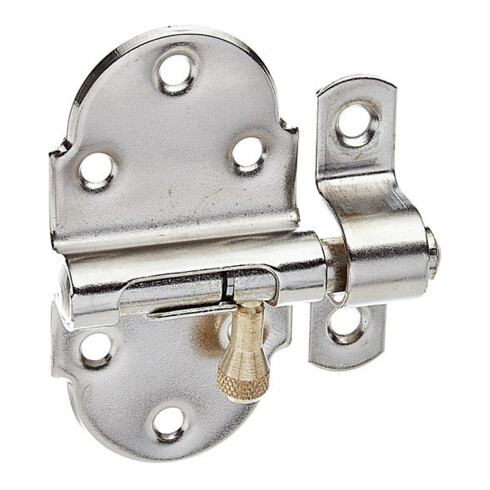 GAH Alberts Loquet à ressort avec boucle fixée B40xL75mm argenté, nickelé