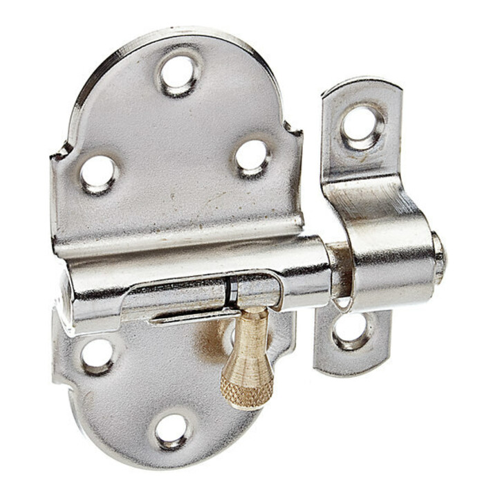 GAH Alberts Loquet à ressort avec boucle fixée B40xL75mm argenté, nickelé