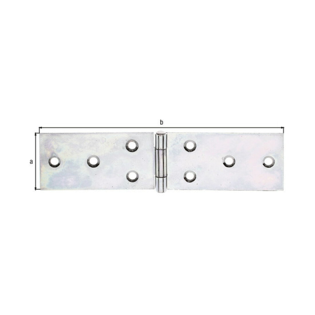 GAH Alberts Möbel-Tischband L 162mm, B 40mm Stahl, sendzimirverzinkt