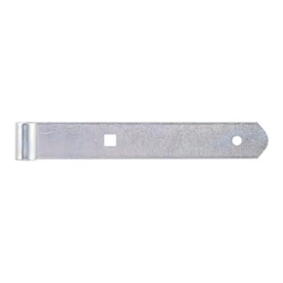 GAH Alberts Paumelle droite pour porte, pour carré 10mm 200mm acier, galvanisé