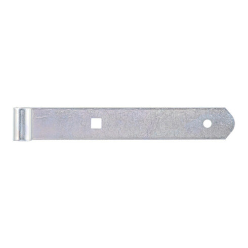 GAH Alberts Paumelle droite pour porte, pour carré 10mm 200mm acier, galvanisé