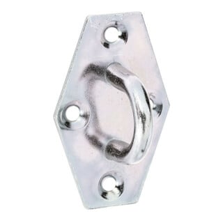 GAH Alberts Plaque d'œillets pour porte sur plaque acier, jaune