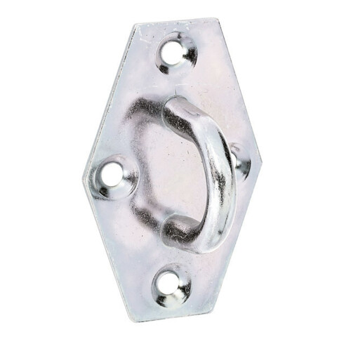 GAH Alberts Plaque d'œillets pour porte sur plaque acier, jaune