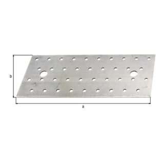 GAH Alberts Plaques perforées avec CE ? Oui 200 mm x 80 mm x 2 mm Acier galvanisé