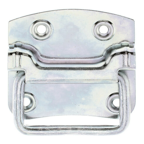 GAH Alberts Poignée de caisse avec bords arrondis L80mm, l74mm, e1mm acier, jaune
