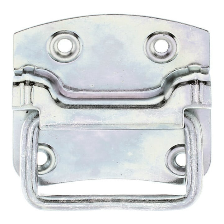 GAH Alberts Poignée de caisse avec bords arrondis L80mm, l74mm, e1mm acier, jaune