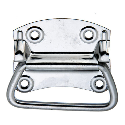 GAH Alberts Poignée de caisse pour valise L92mm, l80mm, P1,2mm Acier inoxydable