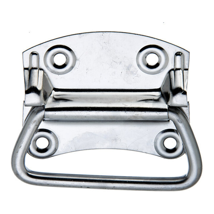 GAH Alberts Poignée de caisse pour valise L92mm, l80mm, P1,2mm Acier inoxydable
