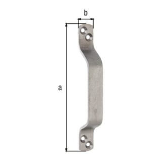 GAH Alberts Poignée pour Portes Poignée 20x168x3,5mm Acier inoxydable, mat