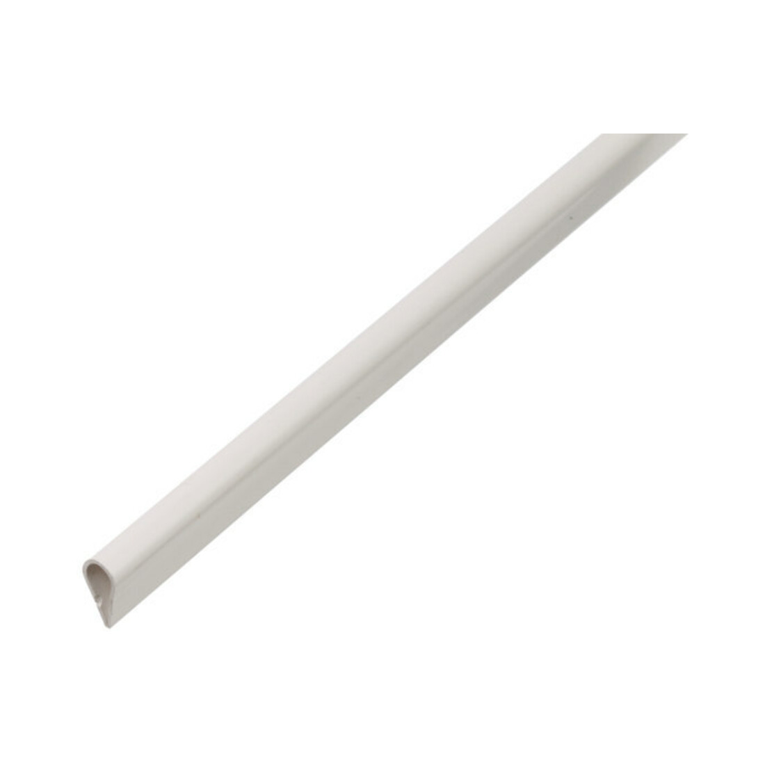 GAH Alberts Profil de serrage bas L1 000 mm, H15 mm, plastique, blanc