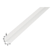 GAH Alberts Profilé d'angle égal, non percé L1000 x l20 x H20 x É1,5 mm plastique blanc