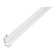 GAH Alberts Profilé d'angle égal, non perforé L1000 x l25 x H25 x E1,8 mm plastique blanc-1
