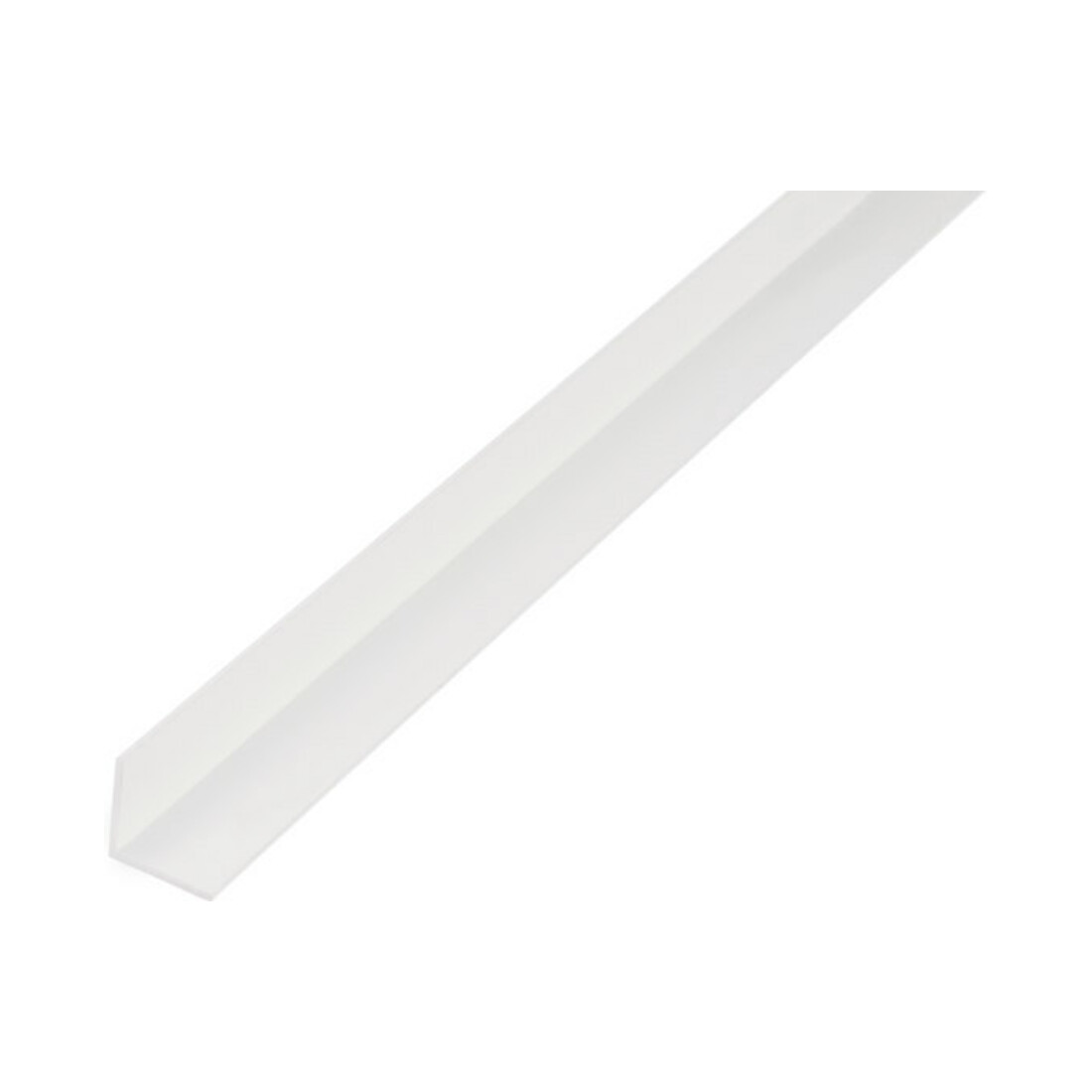 GAH Alberts Profilé d'angle égal, non perforé L1000 x l25 x H25 x E1,8 mm plastique blanc