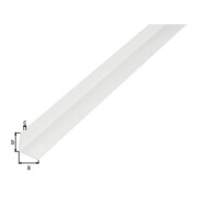 GAH Alberts Profilé d'angle égal, non perforé L2000 x l25 x H25 x e1,5 mm plastique blanc-3