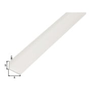 GAH Alberts Profilé d'angle inégal L2000 x l40 x H10 x É2 mm plastique blanc