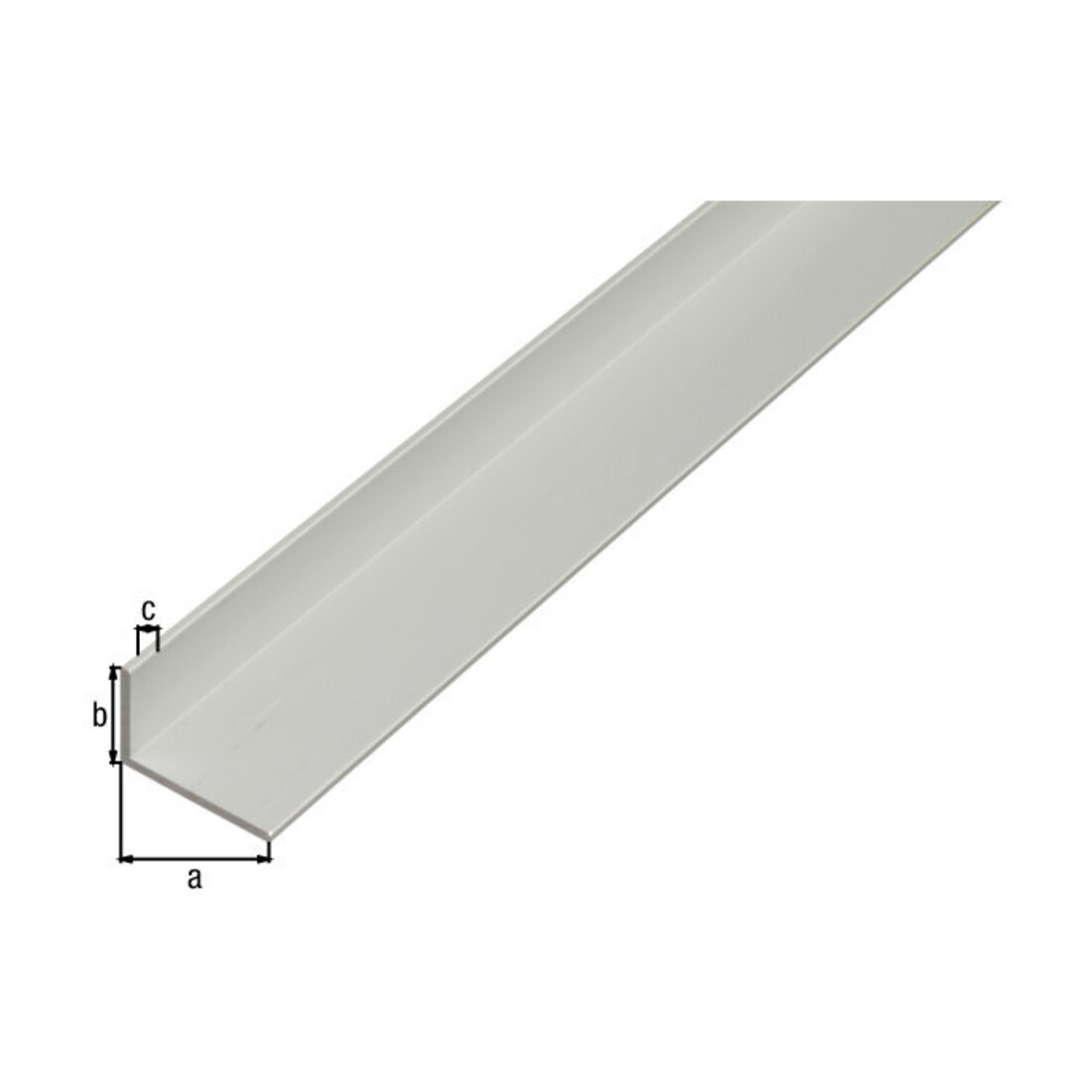 GAH Alberts Profilé d'angle inégal, non percé L2000 x l40 x H20 x E2 mm Aluminium