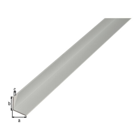 GAH Alberts Profilé d'angle isocèle, UG L1000 x l10 x H10 x e1 mm Aluminium