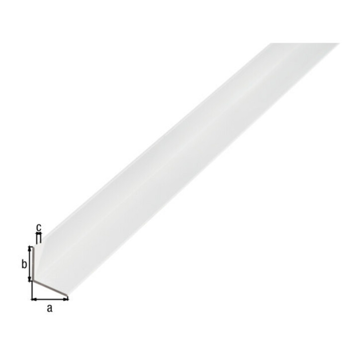 GAH Alberts Profilé d'angle isocèle, UG L2000 x l10 x H10 x E1 mm Aluminium