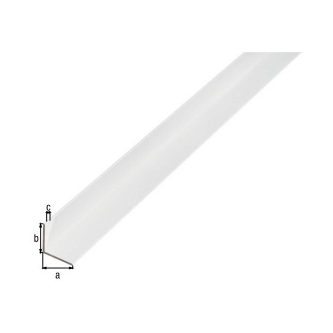 GAH Alberts Profilé d'angle isocèle, UG L2000 x l10 x H10 x E1 mm Aluminium
