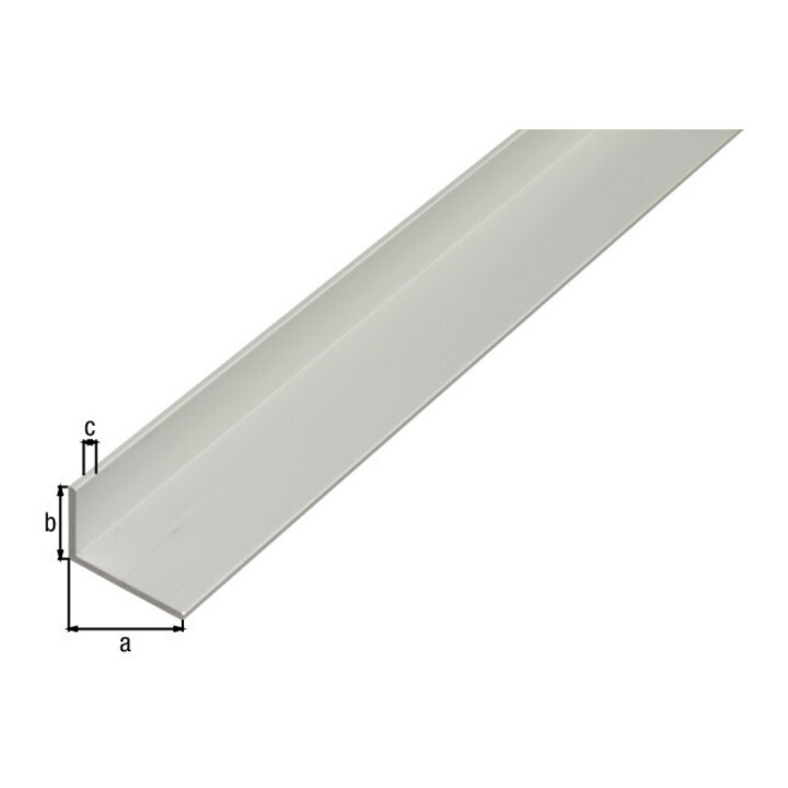 GAH Alberts Profilé d'angle, non perforé L2000 x l15 x H10 x e1,5 mm alu argenté