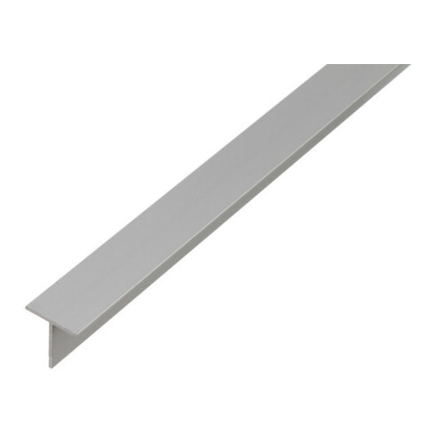 GAH Alberts Profilé en T lisse L1 000, l 15 x H 15 mm aluminium argenté