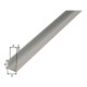 GAH Alberts Profilé en U isocèle perforé L1000 x l12 x H10 mm Aluminium, argenté-1