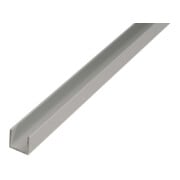 GAH Alberts Profilé en U isocèle perforé L1000 x l12 x H10 mm Aluminium, argenté-3