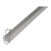 GAH Alberts Profilé en U isocèle perforé L1000 x l22 x H10mm aluminium, argenté-3