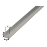 GAH Alberts Profilé en U isocèle perforé L2000 x l12 x H10mm aluminium, argenté