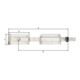 GAH Alberts Recouvrement pour portails doubles droit en acier inoxydable, inoxydable-1