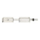 GAH Alberts Recouvrement pour portails doubles droit en acier inoxydable, inoxydable-3