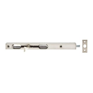GAH Alberts Rohrkantriegel mit Hebel, 17x200mm Hub15mm Stahl, silberfarbig