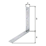 GAH Alberts Stuhlwinkel 150x150x25mm Stahl roh, gelb, sendz.-3