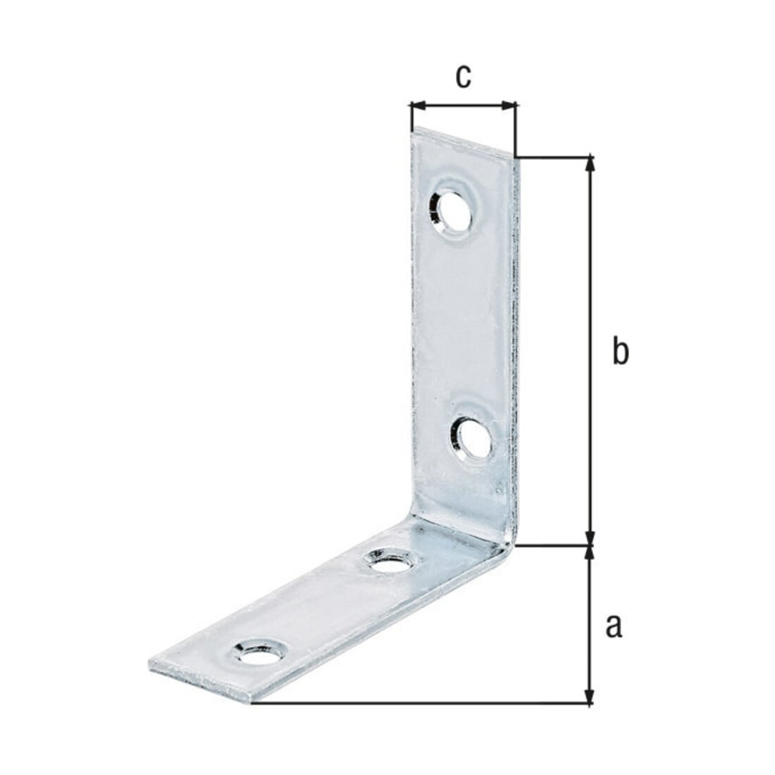 GAH Alberts Stuhlwinkel 50x50x15mm Stahl roh, gelb, sendz.