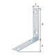 GAH Alberts Stuhlwinkel 70x70x16mm Stahl roh, gelb, sendz.-4