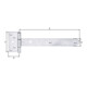 GAH Alberts Suspension croisée L242, inox léger, mat-3