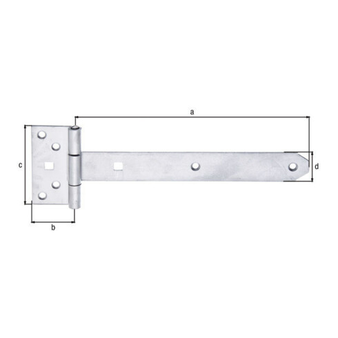 GAH Alberts Suspension croisée L242, inox léger, mat