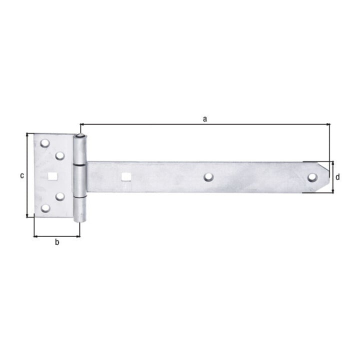 GAH Alberts Suspension croisée L242, inox léger, mat