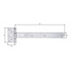 GAH Alberts Suspension croisée L292, inox léger, mat-3